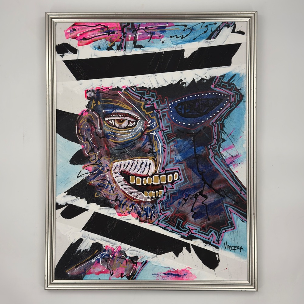 Jeffrey Virzera Original Contemporary Abstract Portrait Painting